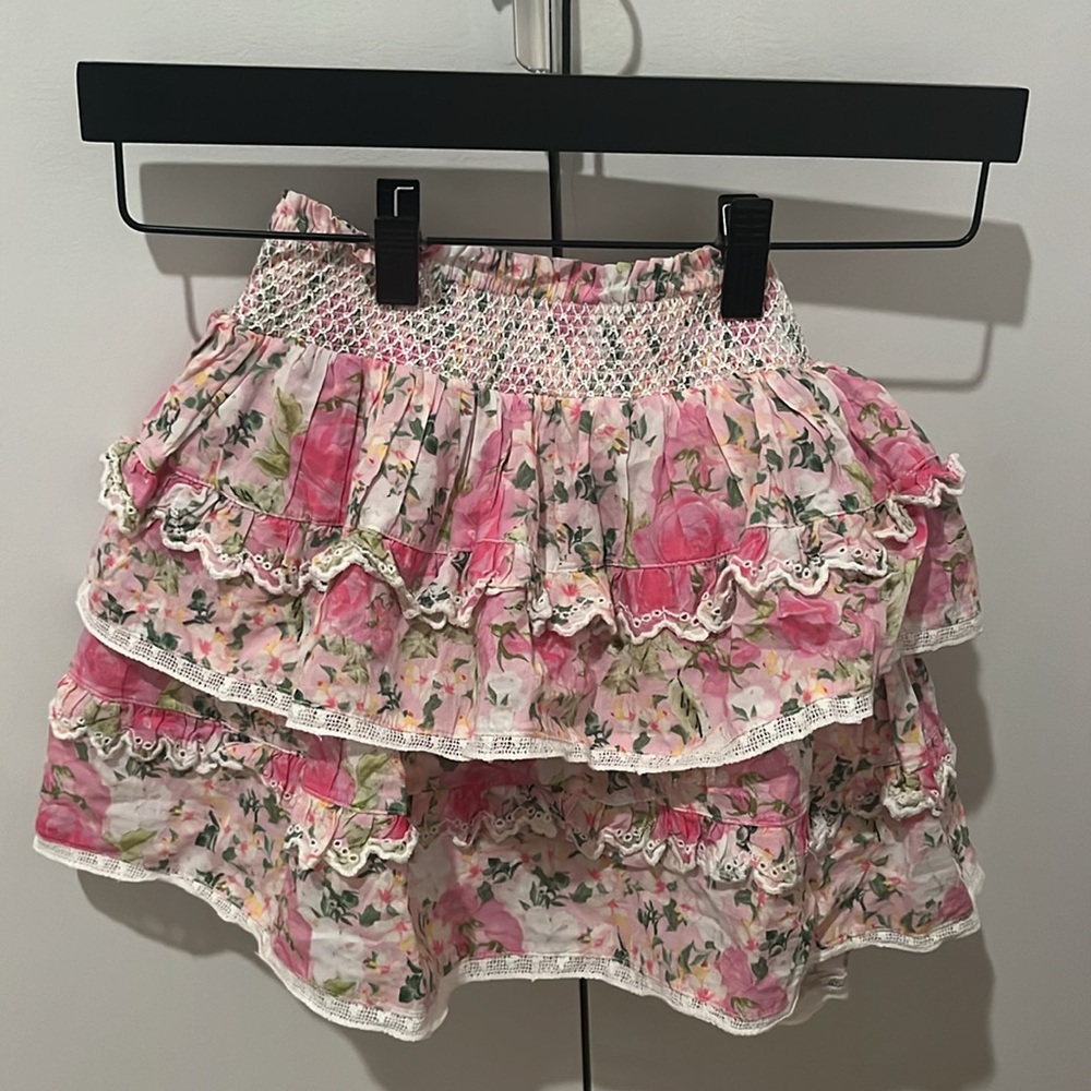 LoveShackFancy kids Billie floral skirt